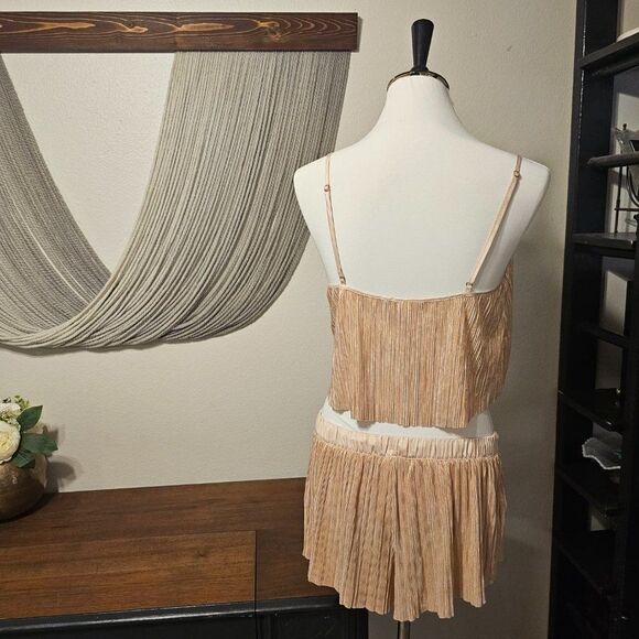 Victoria's Secret Metallic PJ Set Sz M - Picture 3 of 6